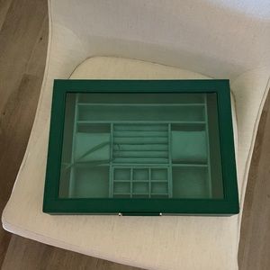 WOLF Sophia Jewelry box In Hunter Green purchased new at Nordstrom
